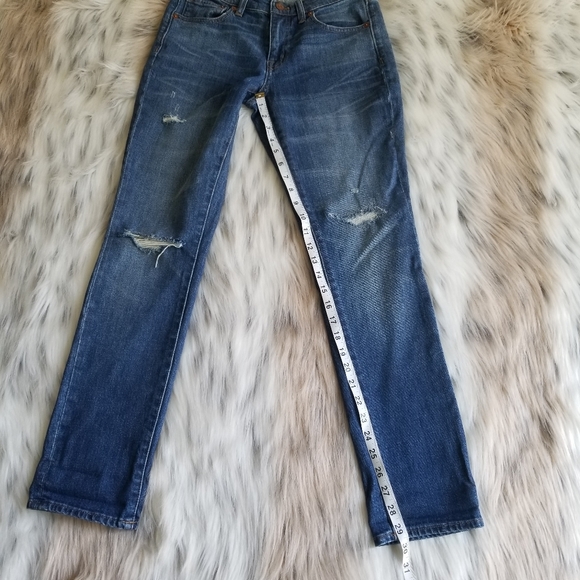 MADEWELL The Slim Boyjean Rip & Repair Edition in Brinville Size 25 High Waist - Picture 7 of 10